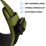 Air Mesh Harness - Anti-Pull, With Handle, Non Restrictive & Adjustable - Olive Green