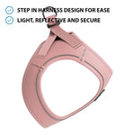 Step in Harness | XS-M Breeds - Pink