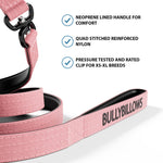 1.4m Swivel Combat Lead | Neoprene Lined, Secure Rated Clip with Soft Handle - Pink