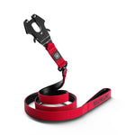 1.4m Swivel Combat Lead | Neoprene Lined, Secure Rated Clip with Soft Handle - Red