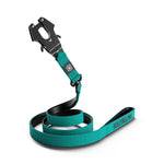 1.4m Swivel Combat Lead | Neoprene Lined, Secure Rated Clip with Soft Handle - Turquoise