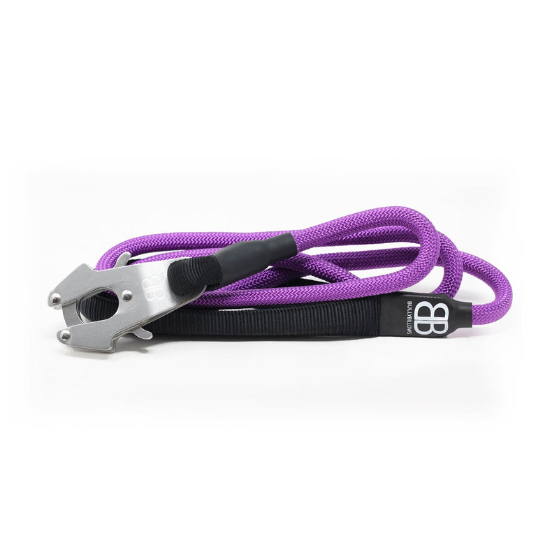 Combat Rope Dog Leash - MATTE PLATINUM - Purple – BullyBillows Europe