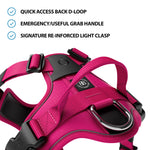 Hurricane Harness - Non Restrictive, With Handle, Adjustable & Reflective - All Breeds - Carminerose