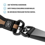 Slip Leash | Anti-Pull & Anti-Choking Training Leash - Dark Military Tan